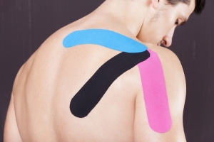 kinesio tape on shoulder